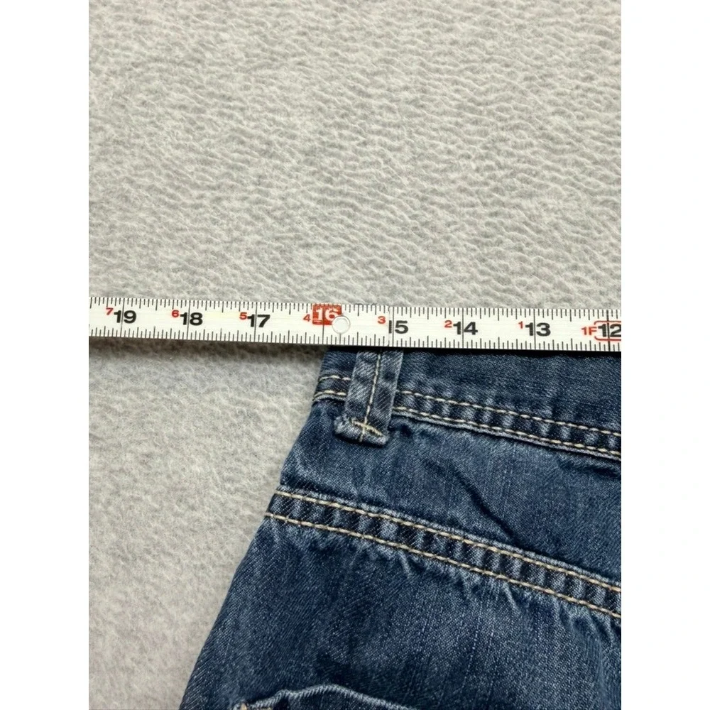 Ecko Unltd Mens Blue Denim Jeans Straight Relaxed Fit Streetwear Size 34x31